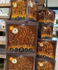 Anna's Collection Verlichte kerstbal - 3D - D18 cm - 200 led lampjes