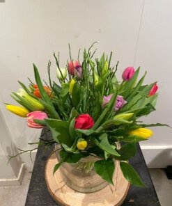 gemengde tulpenboeket
